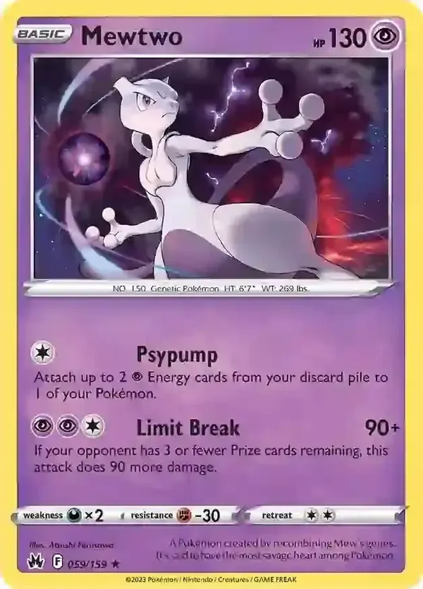 Crown Zenith  059/159 Mewtwo