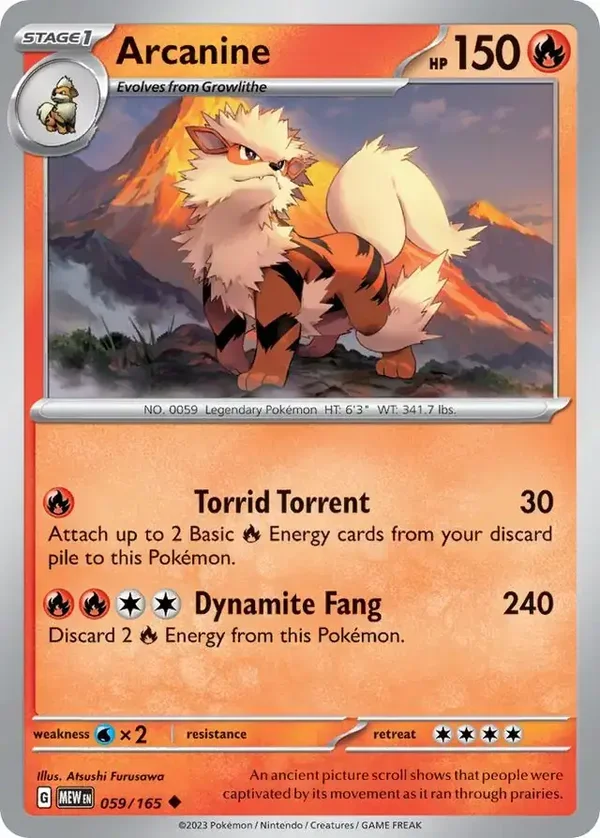 151  059/165 Arcanine
