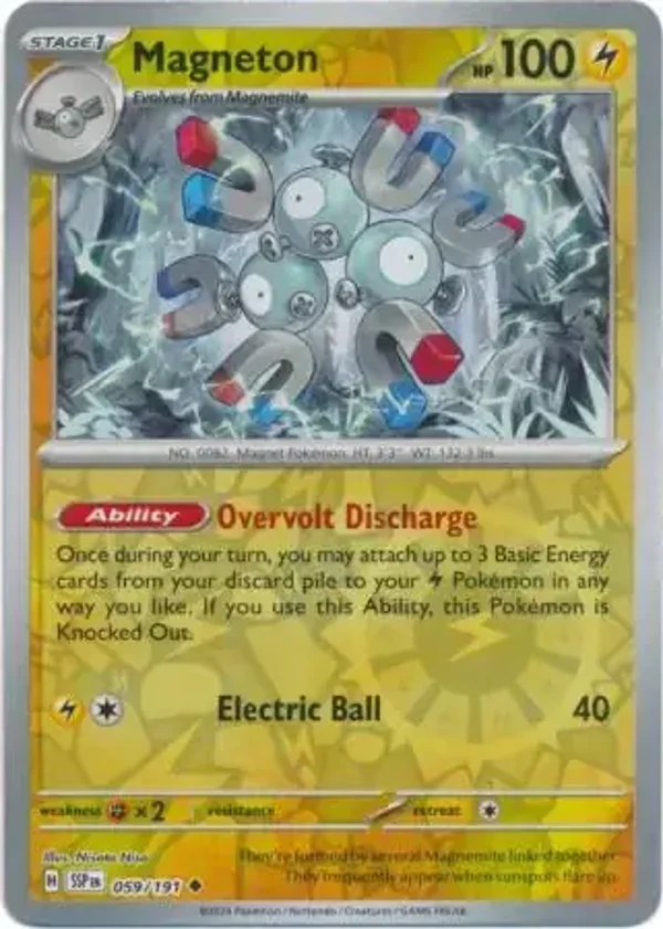 Surging Sparks  059/191 Magneton Rev Holo