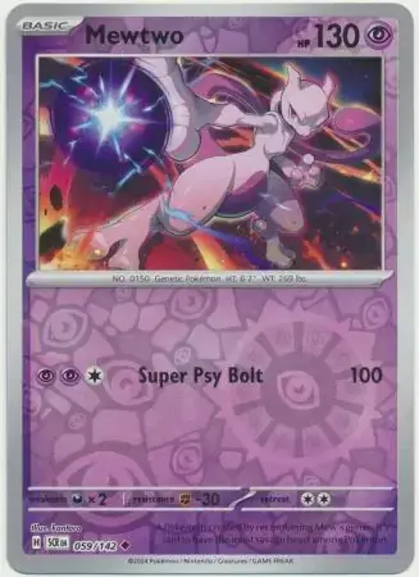 Stellar Crown  059/142 Mewtwo Rev Holo