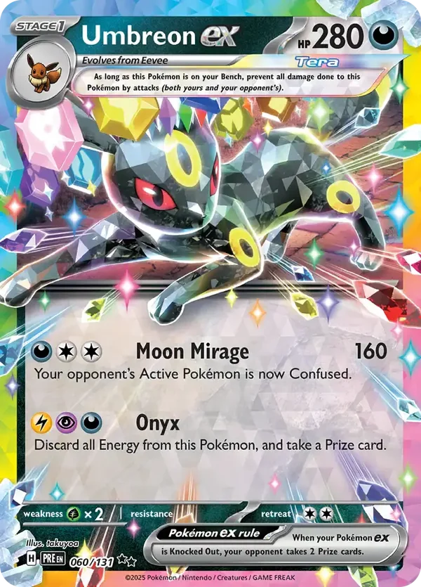 Prismatic Evolutions  060/131 Umbreon Ex
