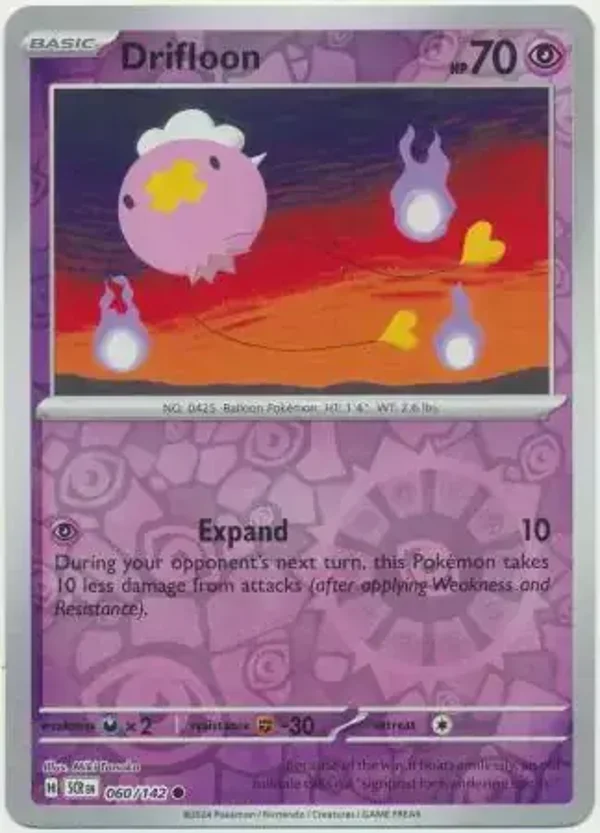 Stellar Crown  060/142 Drifloon Rev Holo