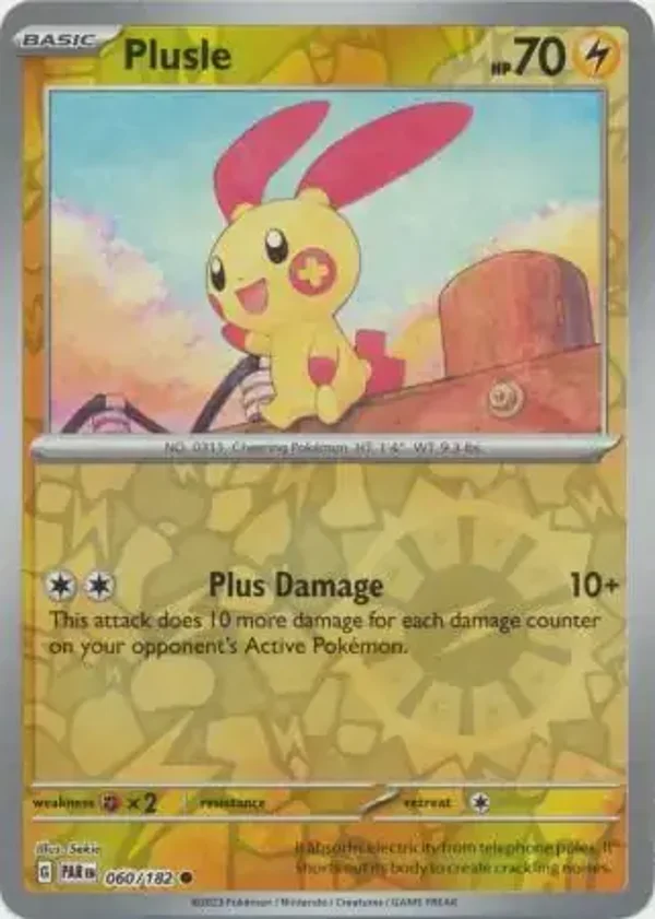 Paradox Rift  060/182 Plusle Rev Holo