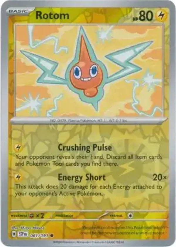Surging Sparks  061/191 Rotom Rev Holo