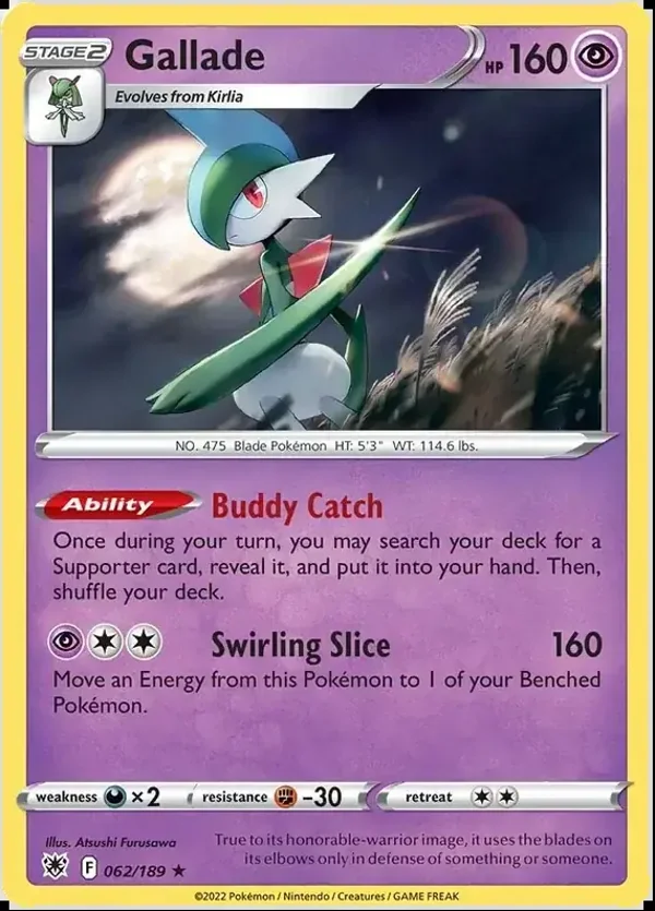 Astral Radiance  062/189 Gallade