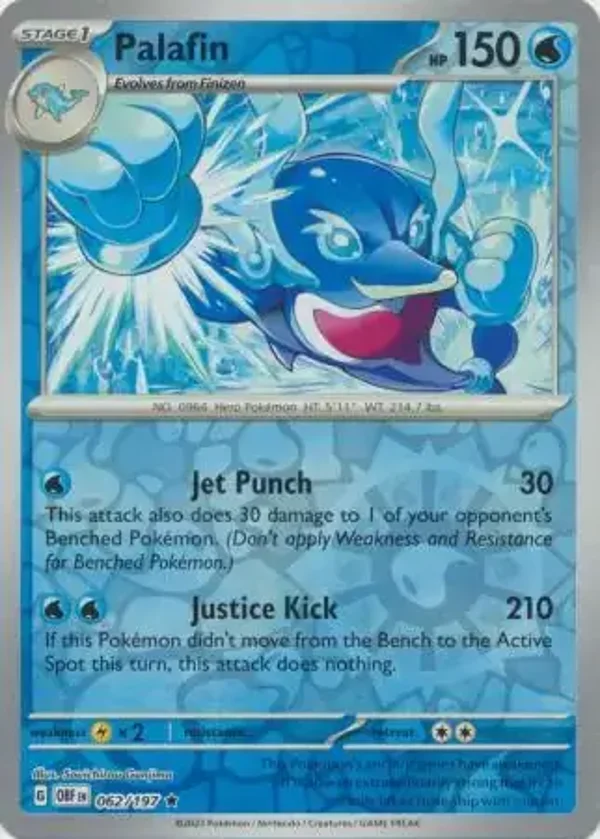 Obsidian Flames  062/197 Palafin Rev Holo