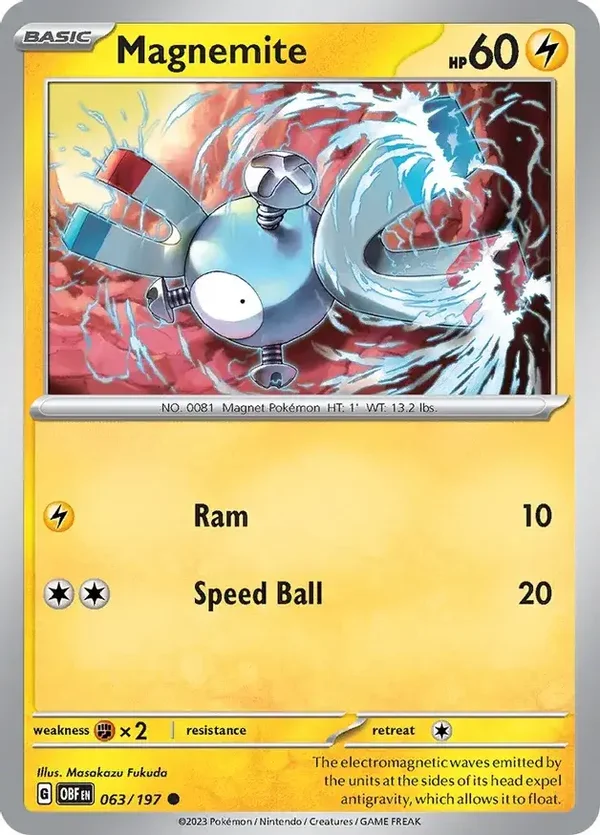 Obsidian Flames  063/197 Magnemite