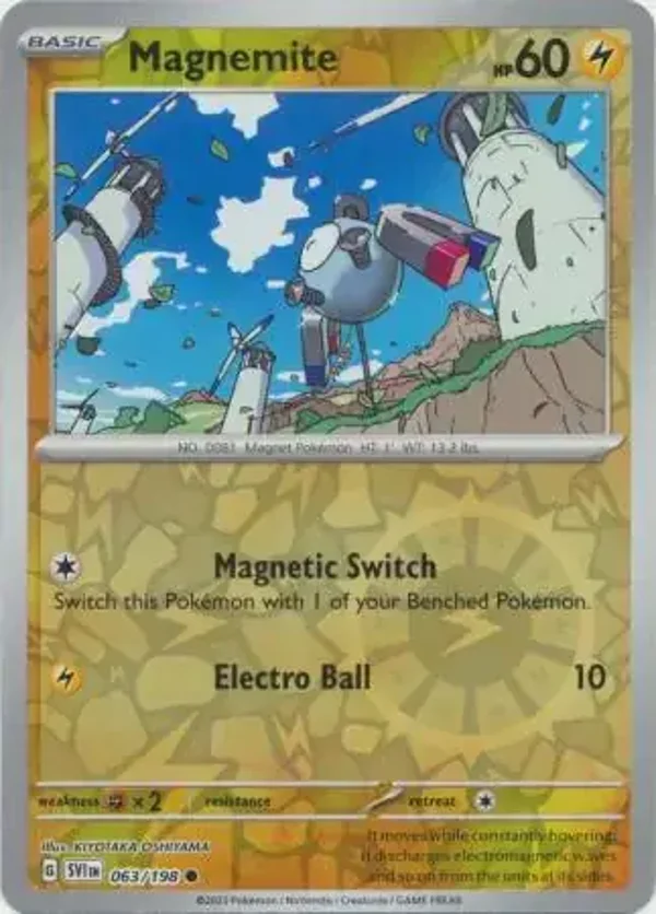 Scarlet & Violet  063/198 Magnemite Rev Holo