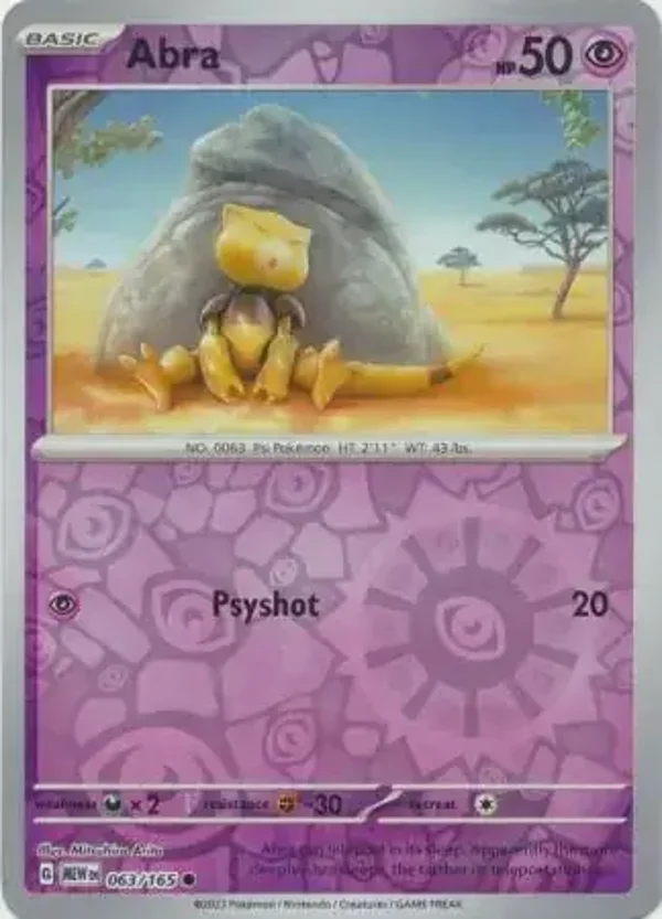 151  063/165 Abra Rev Holo