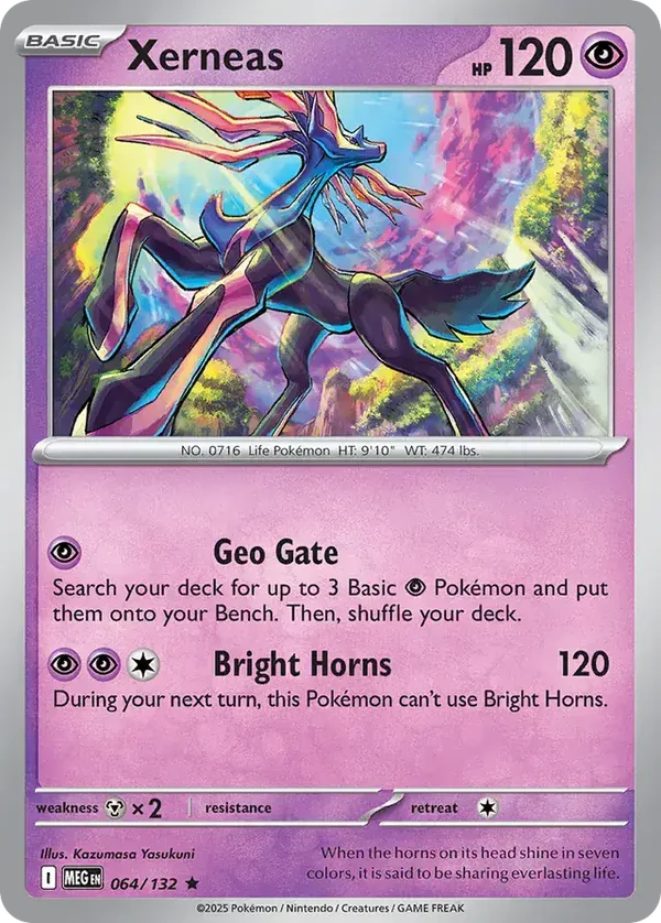 Mega Evolution  064/132 Xerneas Holofoil