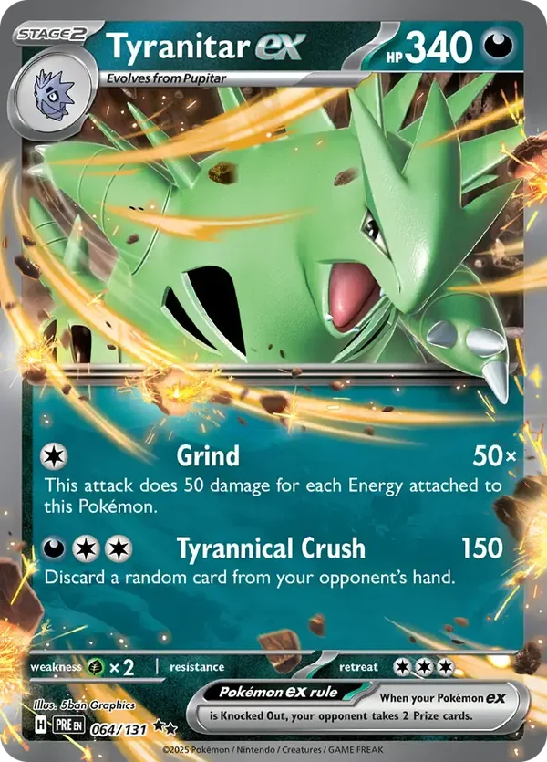 Prismatic Evolutions  064/131 Tyranitar Ex