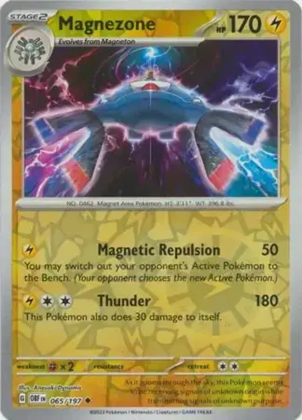 Obsidian Flames  065/197 Magnezone Rev Holo