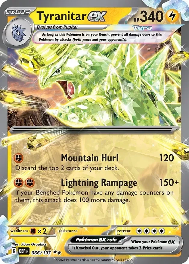 Obsidian Flames  066/197 Tyranitar Ex