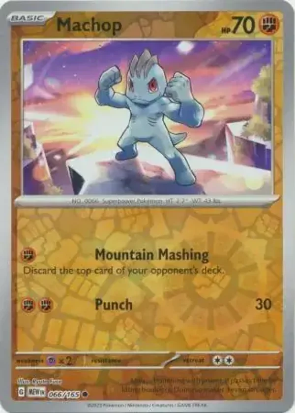151  066/165 Machop Rev Holo