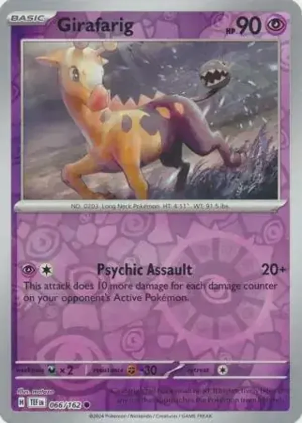 Temporal Forces  066/162 Girafarig Rev Holo