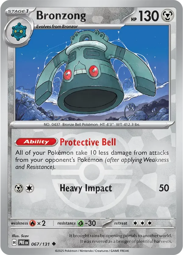 Prismatic Evolutions  067/131 Bronzong Master Ball