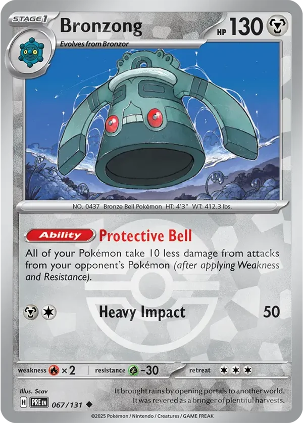 Prismatic Evolutions  067/131 Bronzong Poke Ball