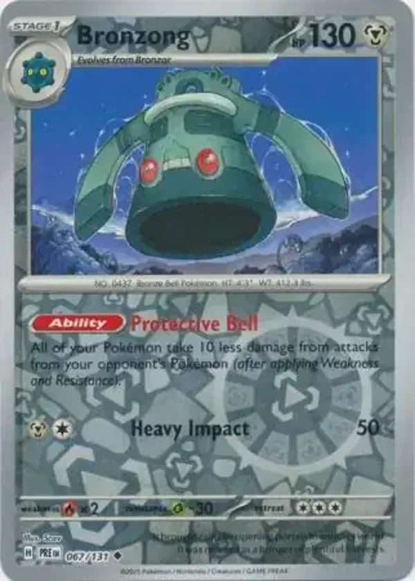 Prismatic Evolutions  067/131 Bronzong Rev Holo