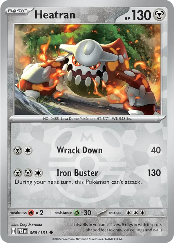Prismatic Evolutions  068/131 Heatran Master Ball