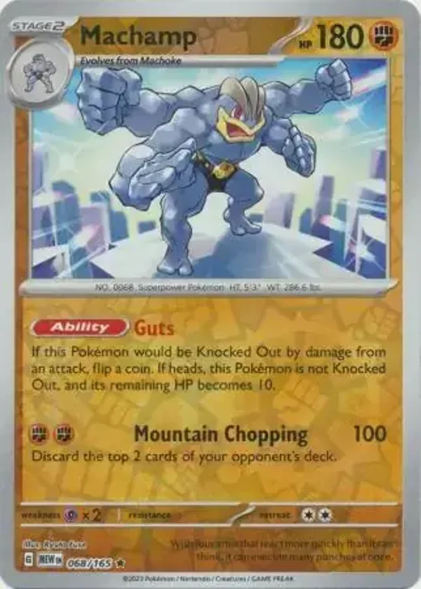 151  068/165 Machamp Rev Holo
