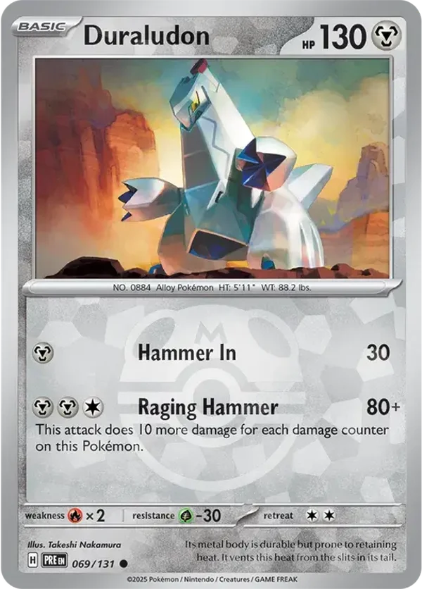 Prismatic Evolutions  069/131 Duraludon Master Ball