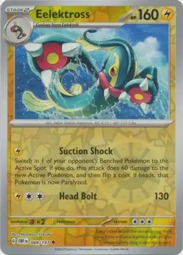 Obsidian Flames  069/197 Eelektross Rev Holo