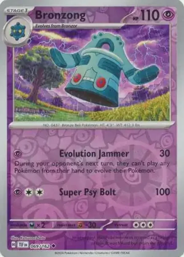 Temporal Forces  069/162 Bronzong Rev Holo