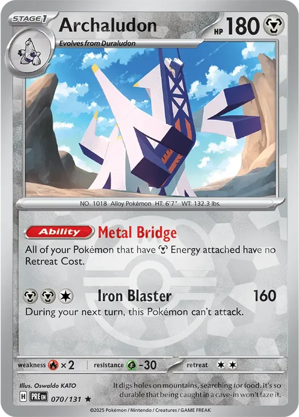 Prismatic Evolutions  070/131 Archaludon Master Ball
