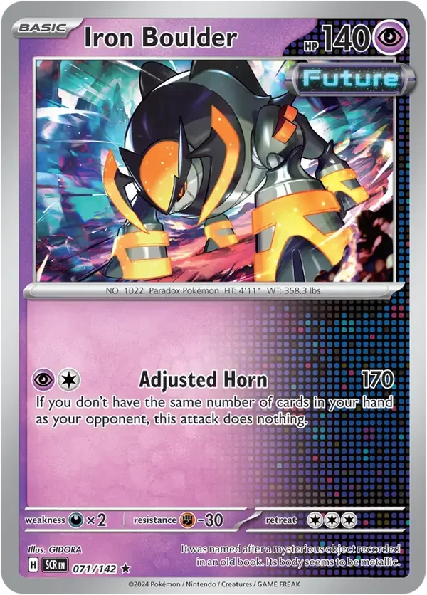 Stellar Crown  071/142 Iron Boulder Holofoil