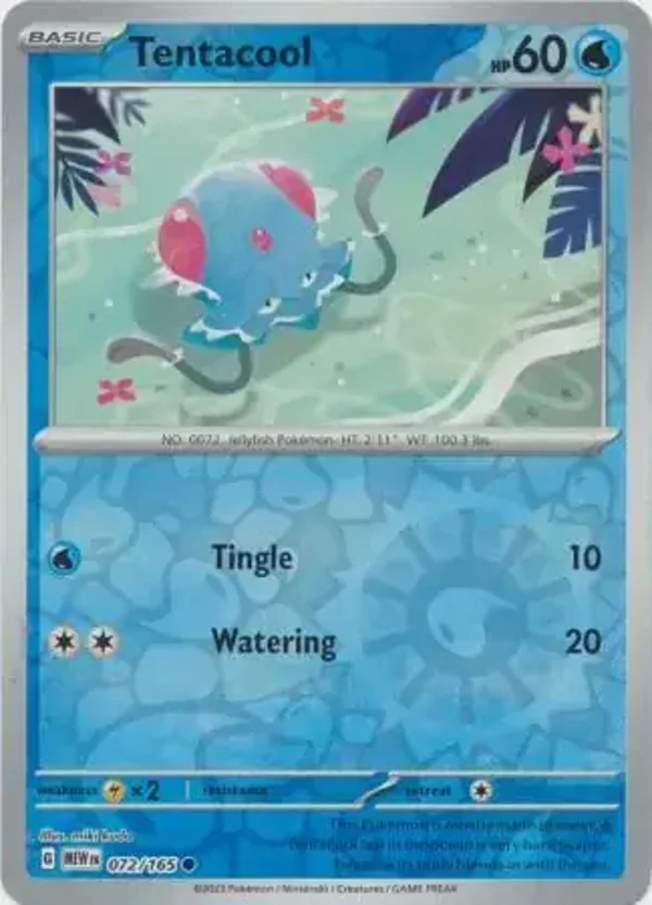 151  072/165 Tentacool Rev Holo