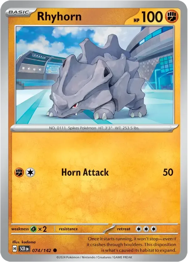Stellar Crown  074/142 Rhyhorn