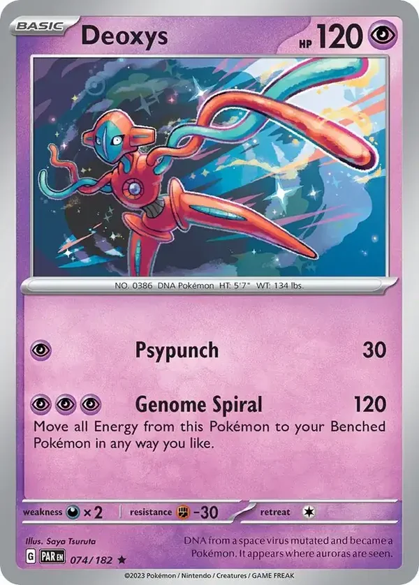 Paradox Rift  074/182 Deoxys Holofoil