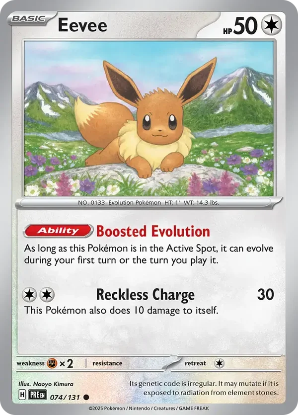 Prismatic Evolutions  074/131 Eevee