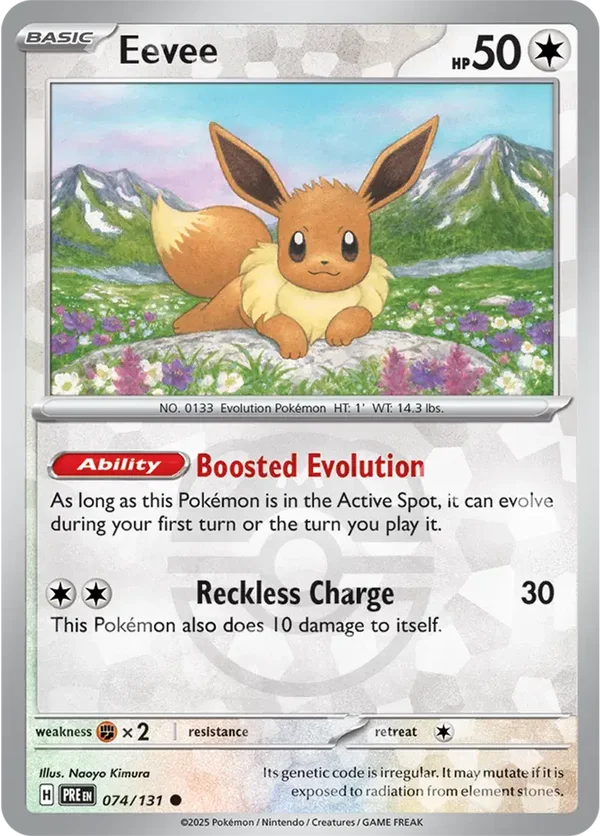 Prismatic Evolutions  074/131 Eevee Master Ball