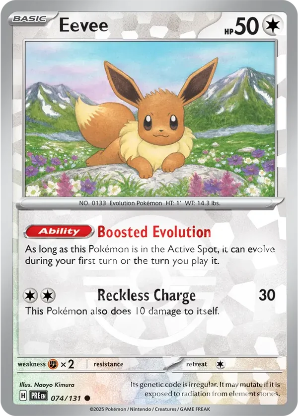 Prismatic Evolutions  074/131 Eevee Poke Ball