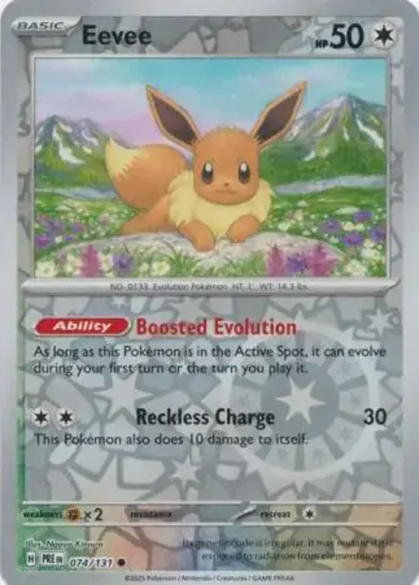 Prismatic Evolutions  074/131 Eevee Rev Holo