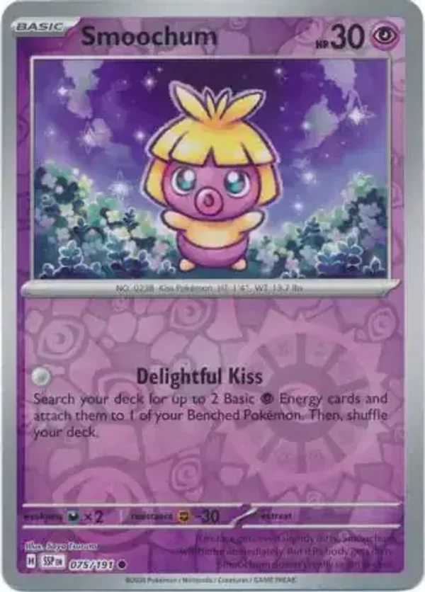 Surging Sparks  075/191 Smoochum Rev Holo