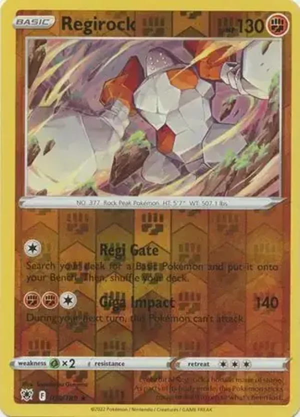 Astral Radiance  075/189 Regirock Rev Holo