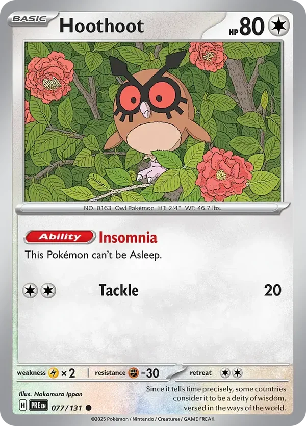 Prismatic Evolutions  077/131 Hoothoot