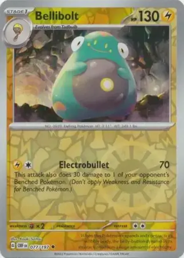 Obsidian Flames  077/197 Bellibolt Rev Holo