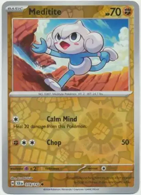 Stellar Crown  078/142 Meditite Rev Holo