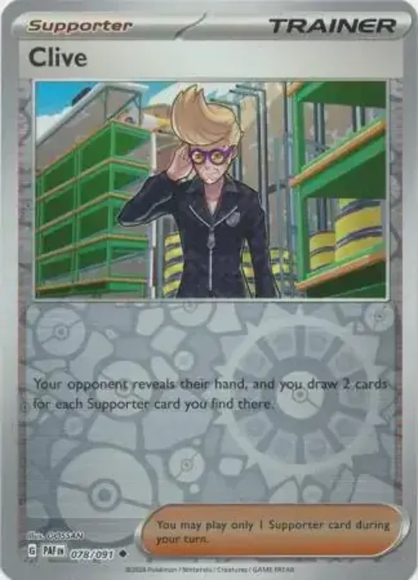 Paldean Fates  078/091 Clive Rev Holo