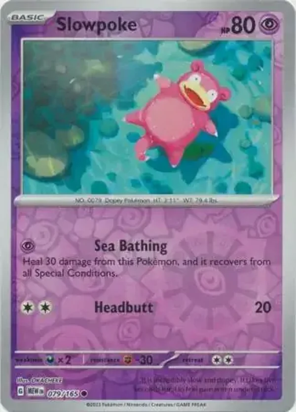 151  079/165 Slowpoke Rev Holo