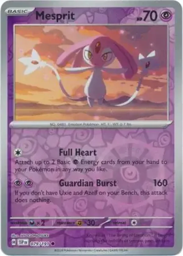 Surging Sparks  079/191 Mesprit Rev Holo