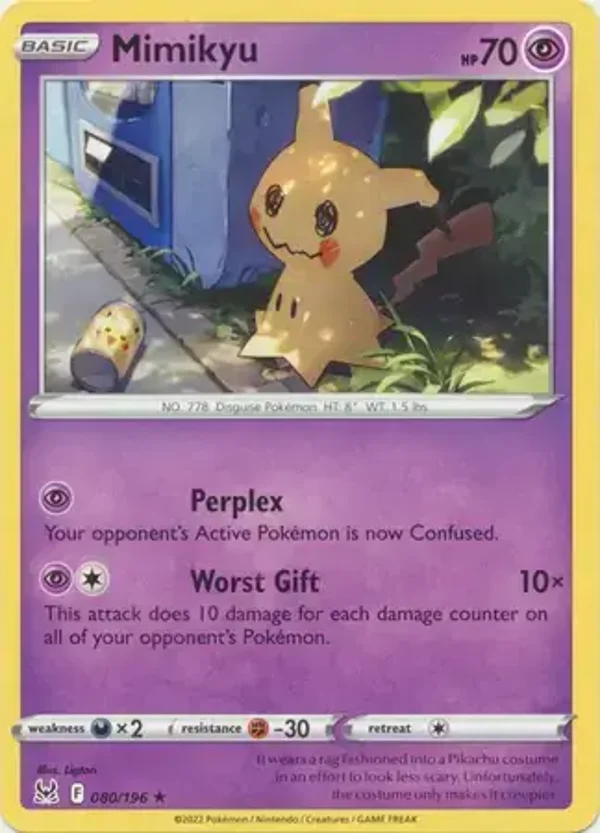 Lost Origin  080/196 Mimikyu