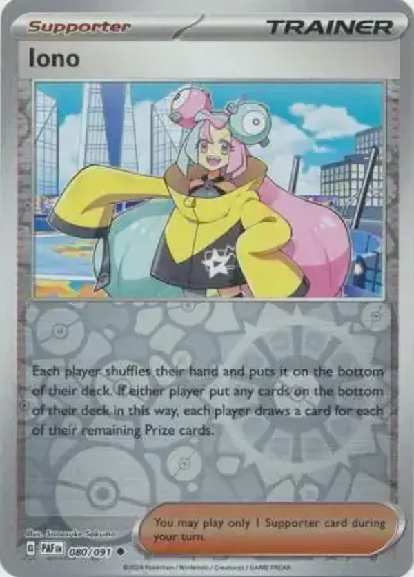 Paldean Fates  080/091 Iono Rev Holo