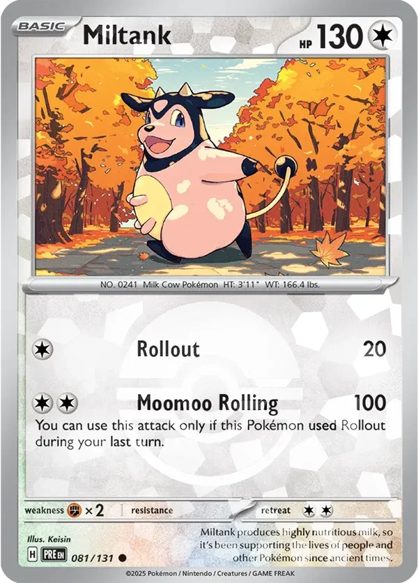 Prismatic Evolutions  081/131 Miltank Poke Ball