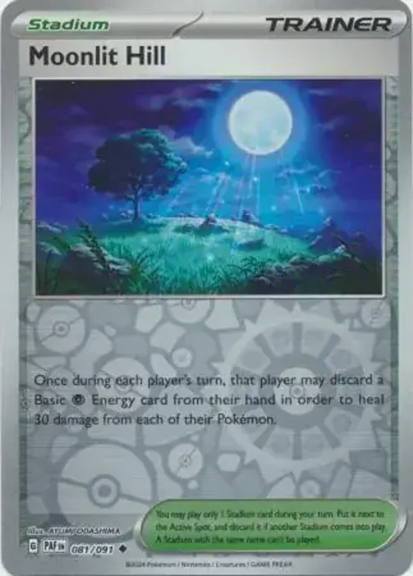 Paldean Fates  081/091 Moonlit Hill Rev Holo