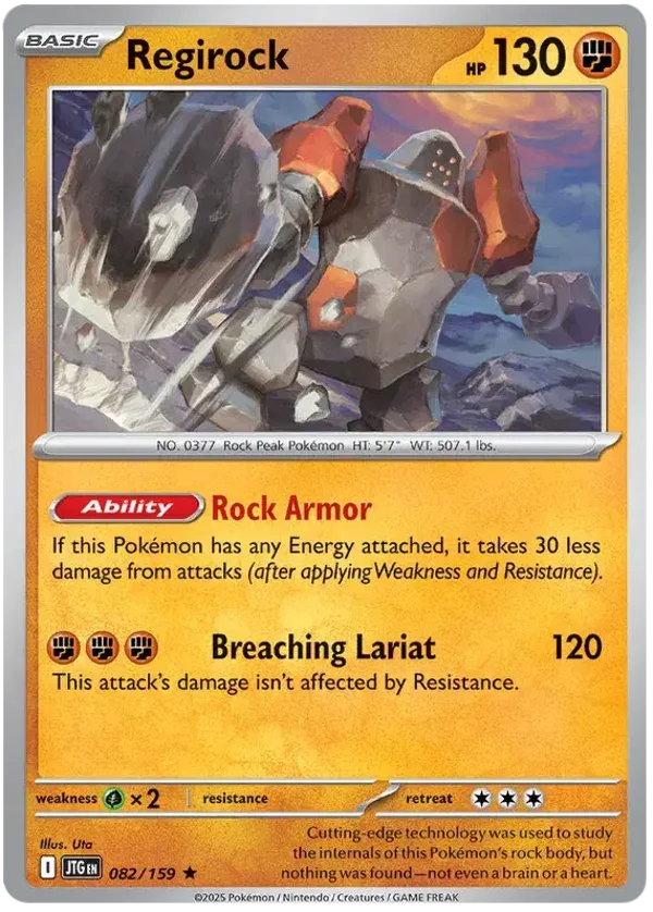 Journey Together  082/159 Regirock Holofoil