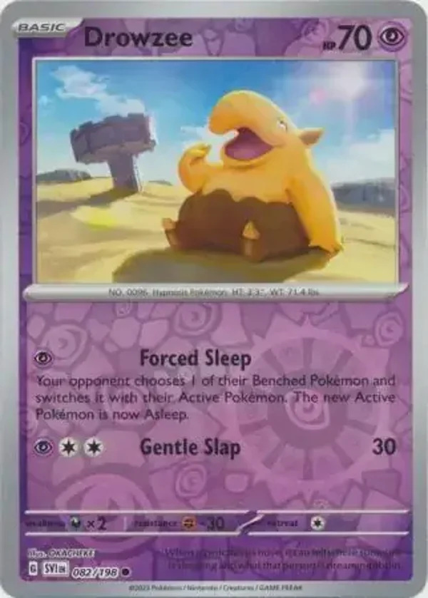 Scarlet & Violet  082/198 Drowzee Rev Holo